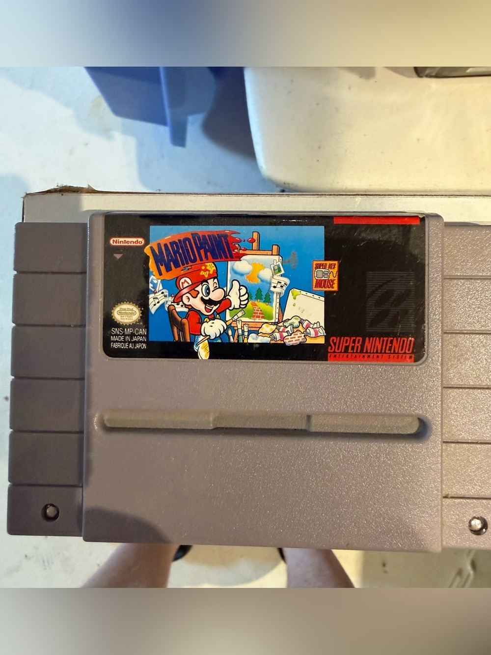 Nintendo Mario Paint Super Nintendo Cartridge - Gray